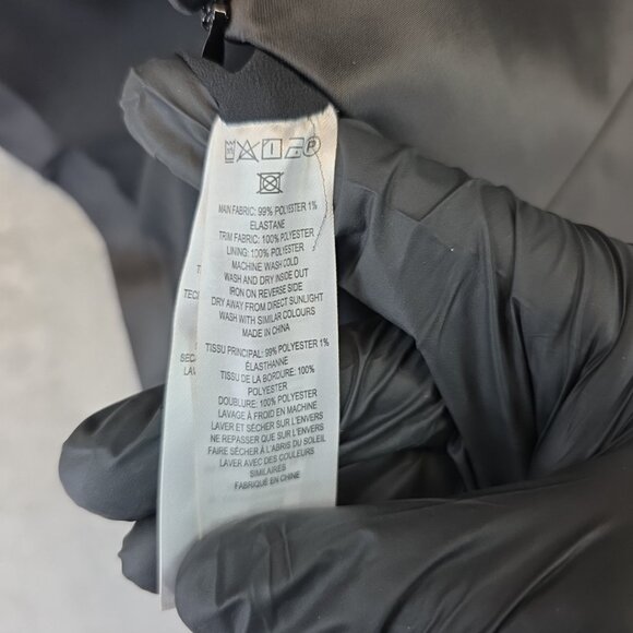 French Connection Illusion Neck Top Women's Size 8 Black Fitted Sleeveless Tank - Picture 10 of 13